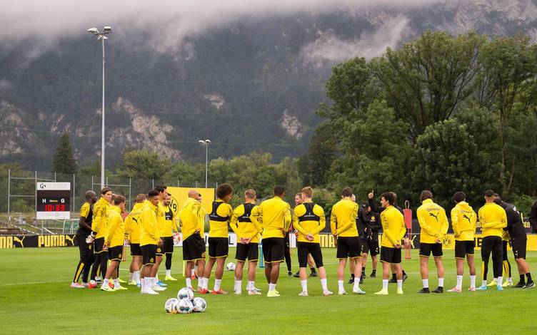 BVB-Spieler im Trainingslager in Bad Ragaz