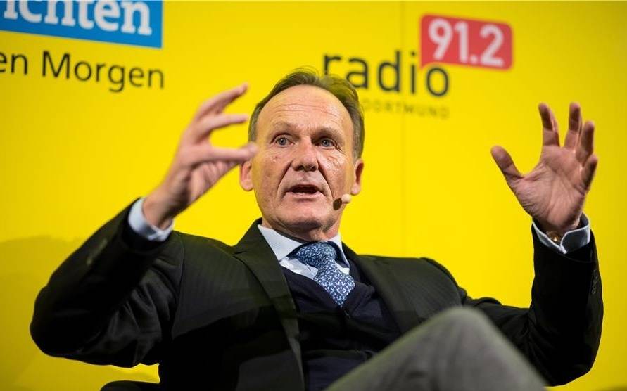 Hans-joachim Watzke beim Schwarzgelben Talk.