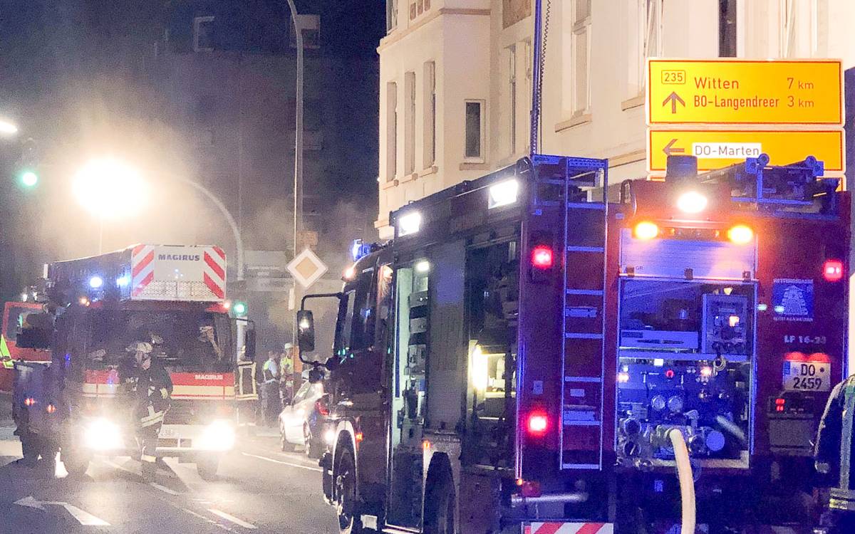 Brand an der Provinzialstraße.