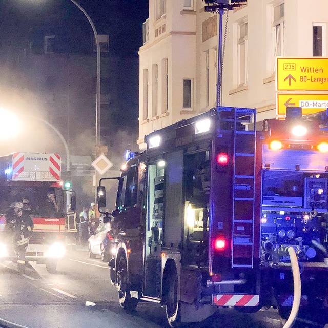 Brand an der Provinzialstraße.
