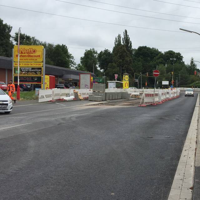 Baustelle an der Hagener Straße.
