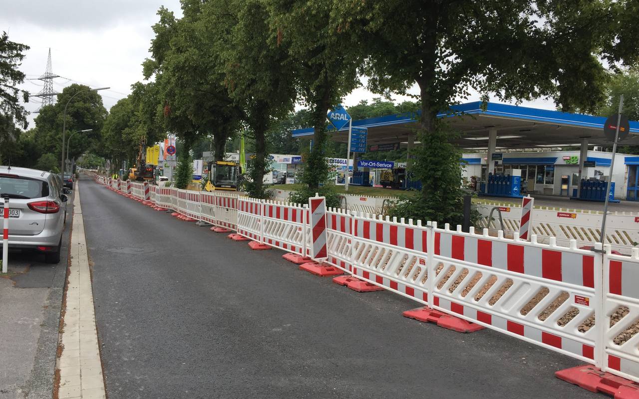 Baustelle an der Hagener Straße.