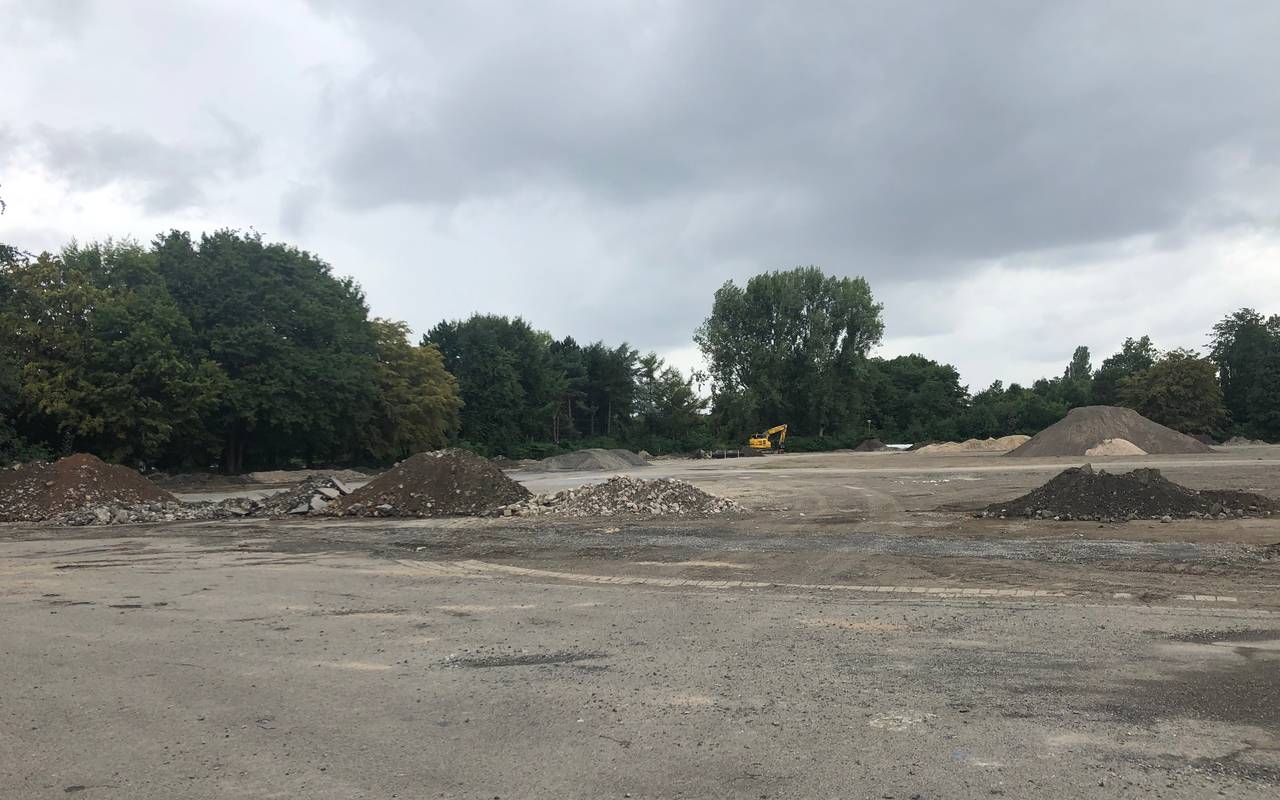 Baustelle Festplatz Eberstraße / August 2019