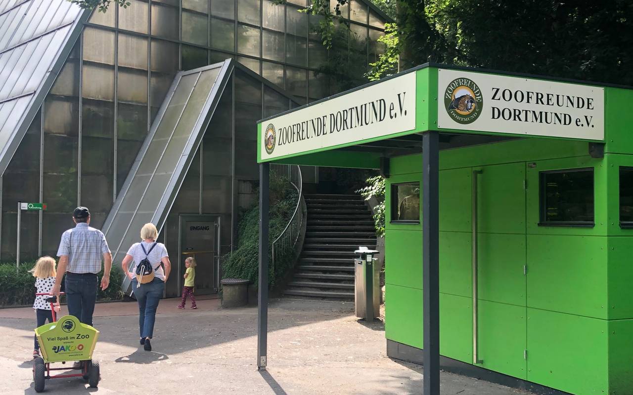Eingang des Dortmunder Zoos.