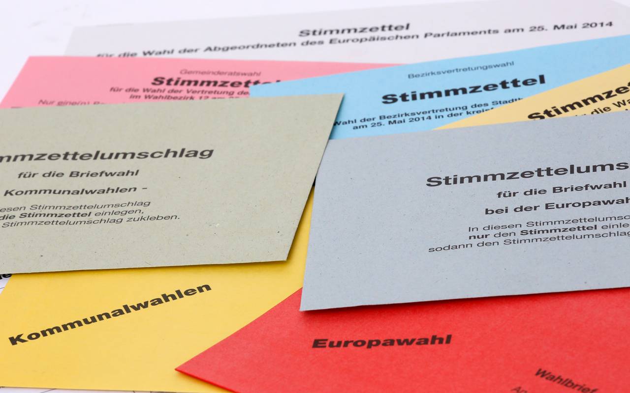 Umschläge für Wahlzettel