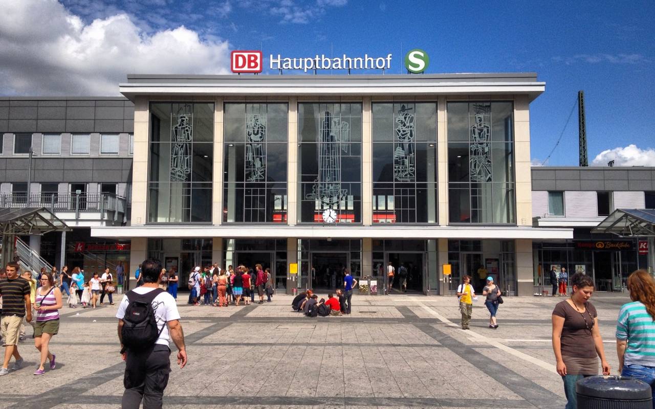 Haupteingang des Dortmunder Hauptbahnhofs.