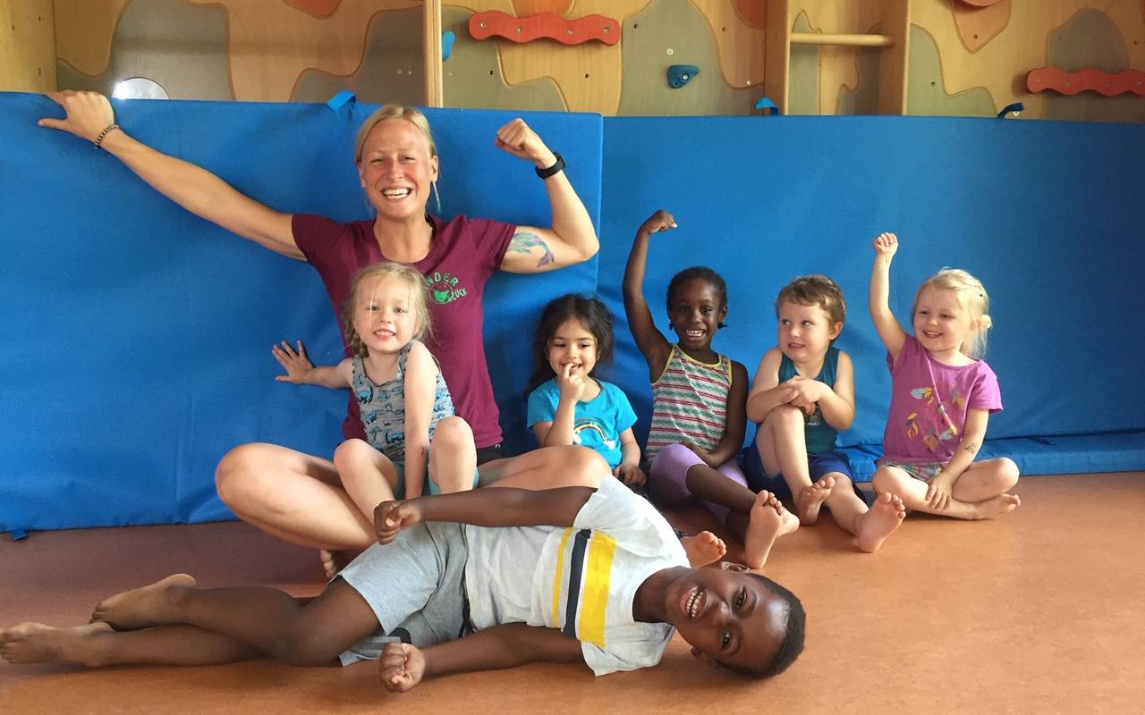 Kinder beim Kitaletics-Programm