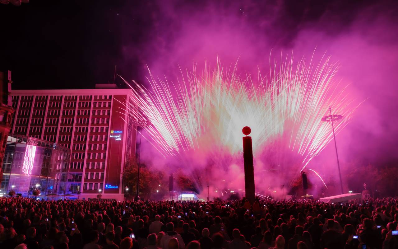 Feuerwerk bei der Museumsnacht Dortmund
