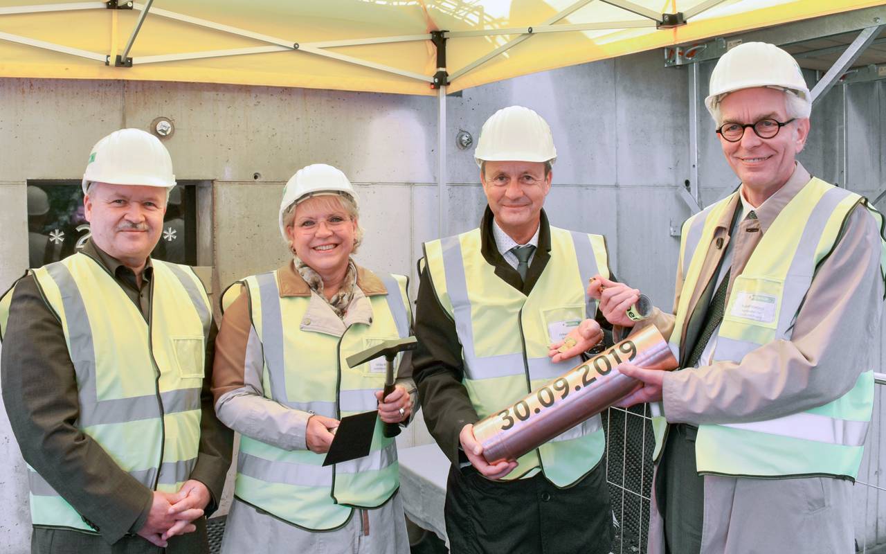 Grundsteinlegung für den neuen OP-Trakt im Klinikum Nord.