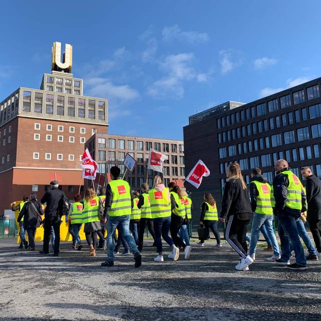 Warnstreik der Postbank-Mitarbeiter am 2. Oktober 2019.