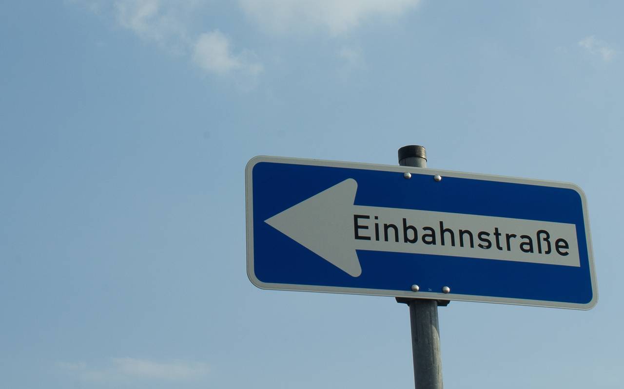 Einbahnstraße Schild (Symbolbild)