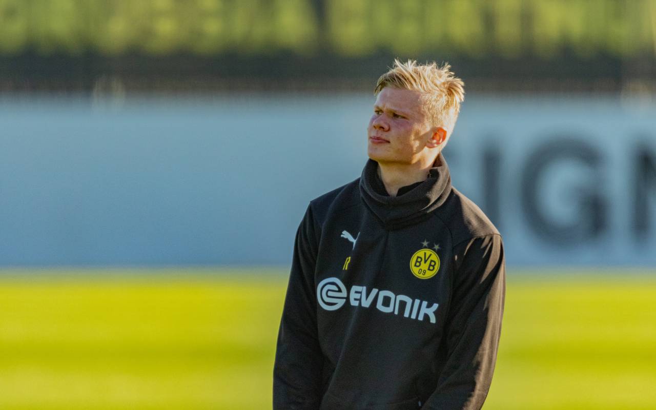 BVB-Spieler Erling Haaland beim Training am 21. Januar 2020.