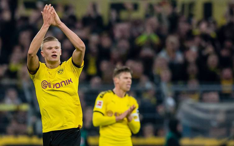 Erling Haaland nach dem Spiel gegen Union Berlin.