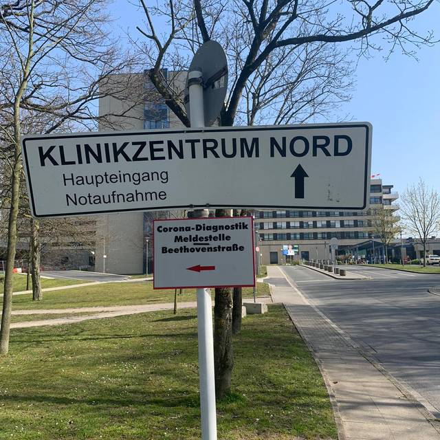 Behandlungszentrum für Corona-Patienten am Klinikum Nord in Dortmund.