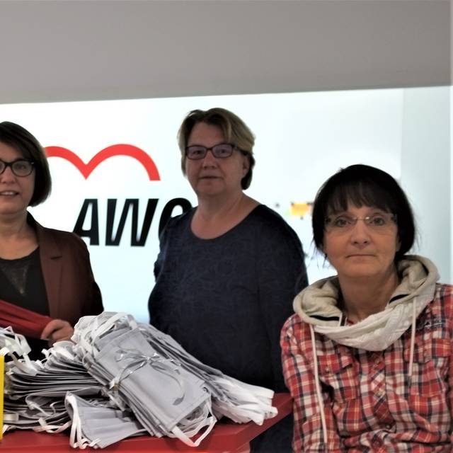 AWO Dortmund hat selbstgenähte Atemschutzmasken erhalten.