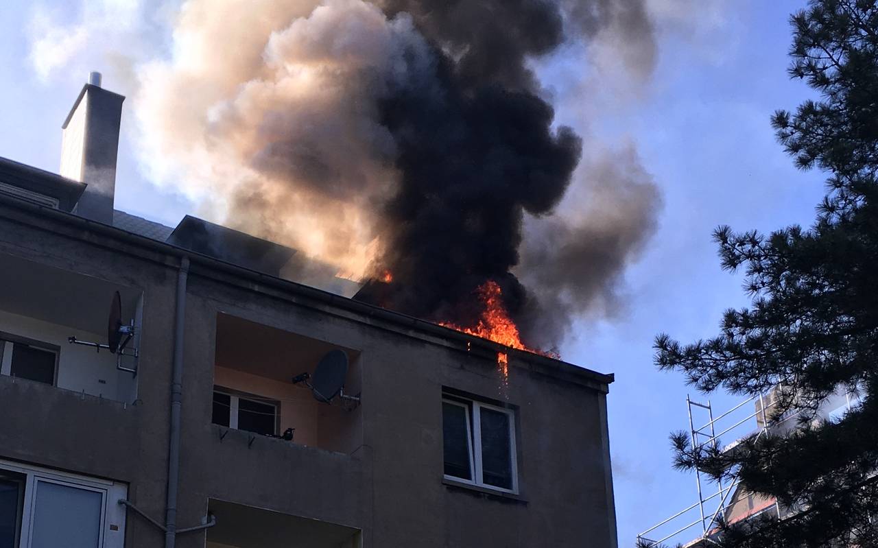 Dachgeschossbrand in der Nordstraße.