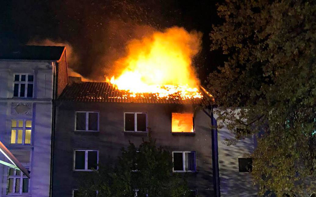 Dachstuhlbrand Brunnenstraße Dortmund