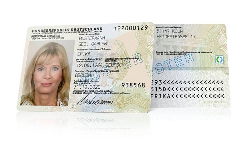 Deutscher Personalausweis.