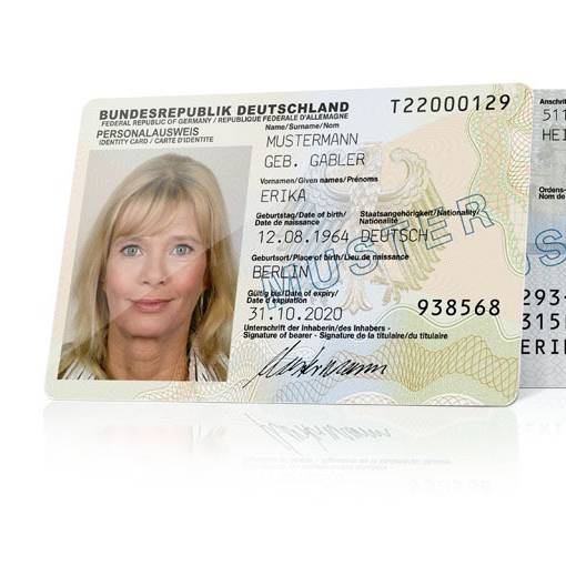 Deutscher Personalausweis.