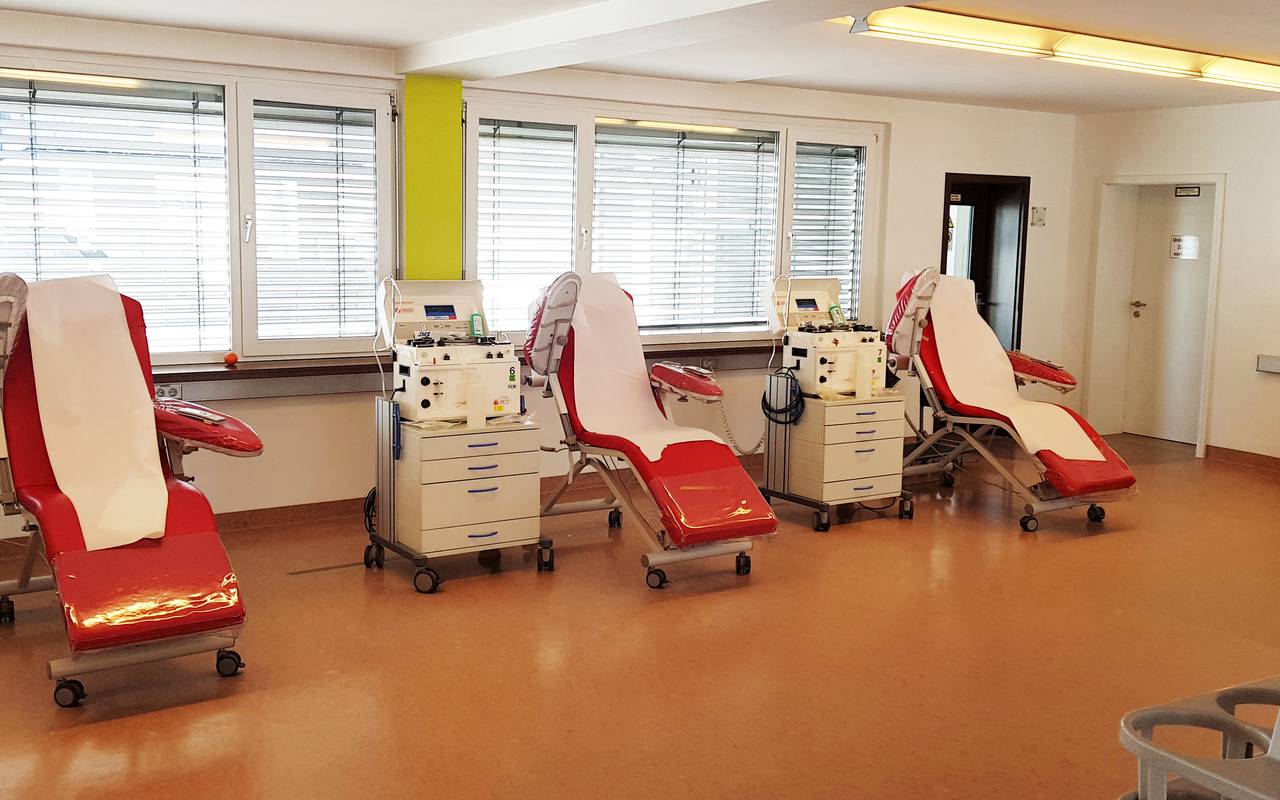 Plasmaentnahmestelle bei Plasma Service in der Dortmunder Kampstraße