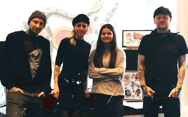 Team des Tattoo Studios "Ewig und Drei Tage" in Dortmund.