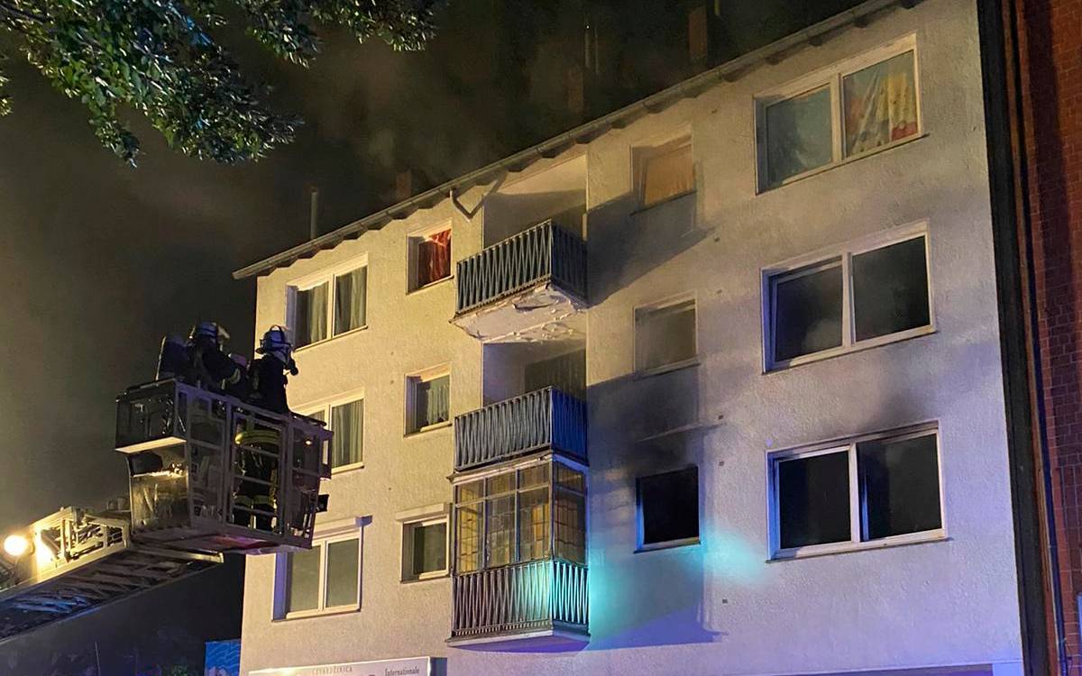 Feuer Alsenstraße in Dortmund.