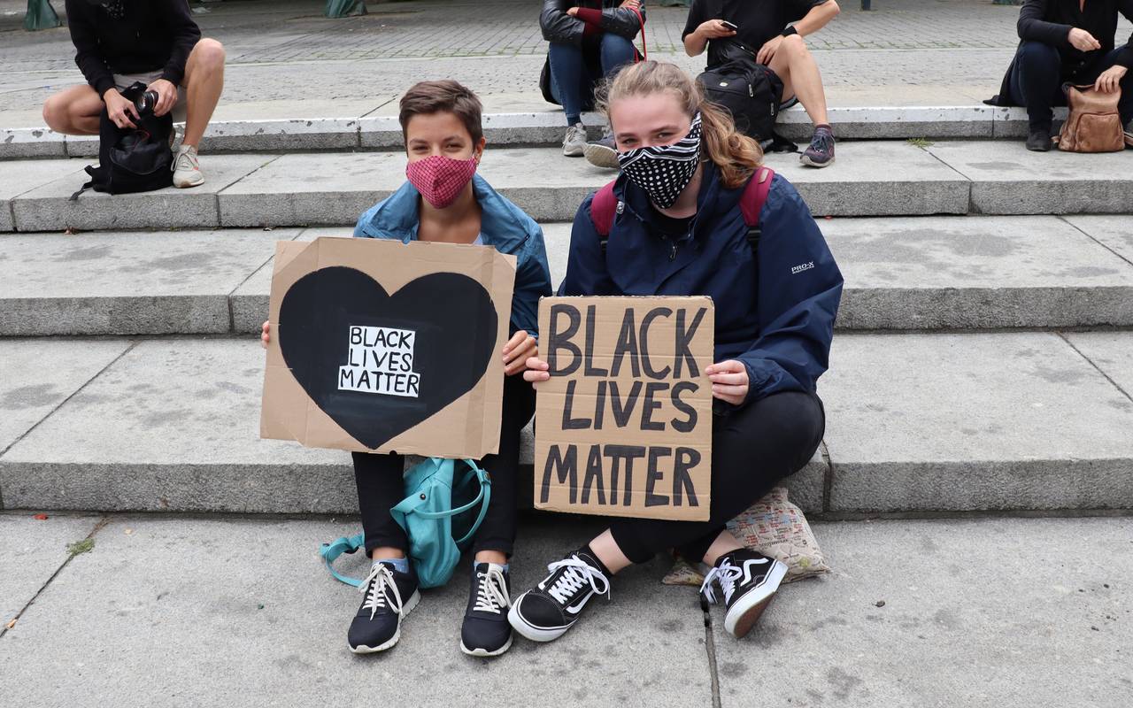 Zwei Black Lives Matter Teilnehmer in Dortmund 4/7/2020