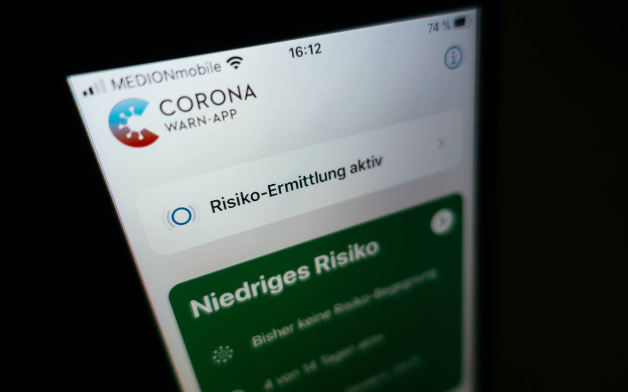 Corona-Warn-App auf dem Smartphone.