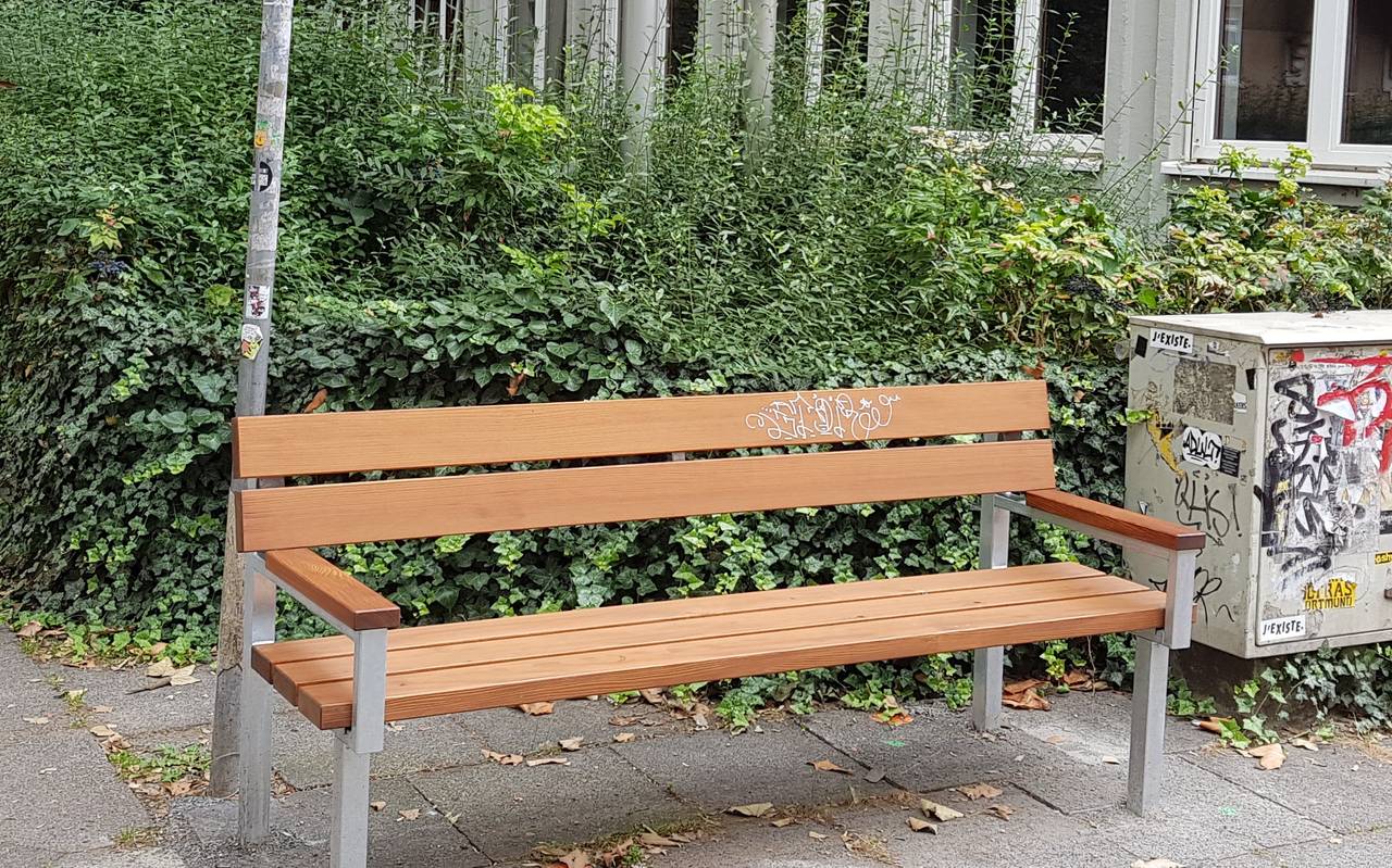 Marie Wolf sucht noch nach Bankpaten für die Sitzbänke im Dortmunder Kreuzviertel.