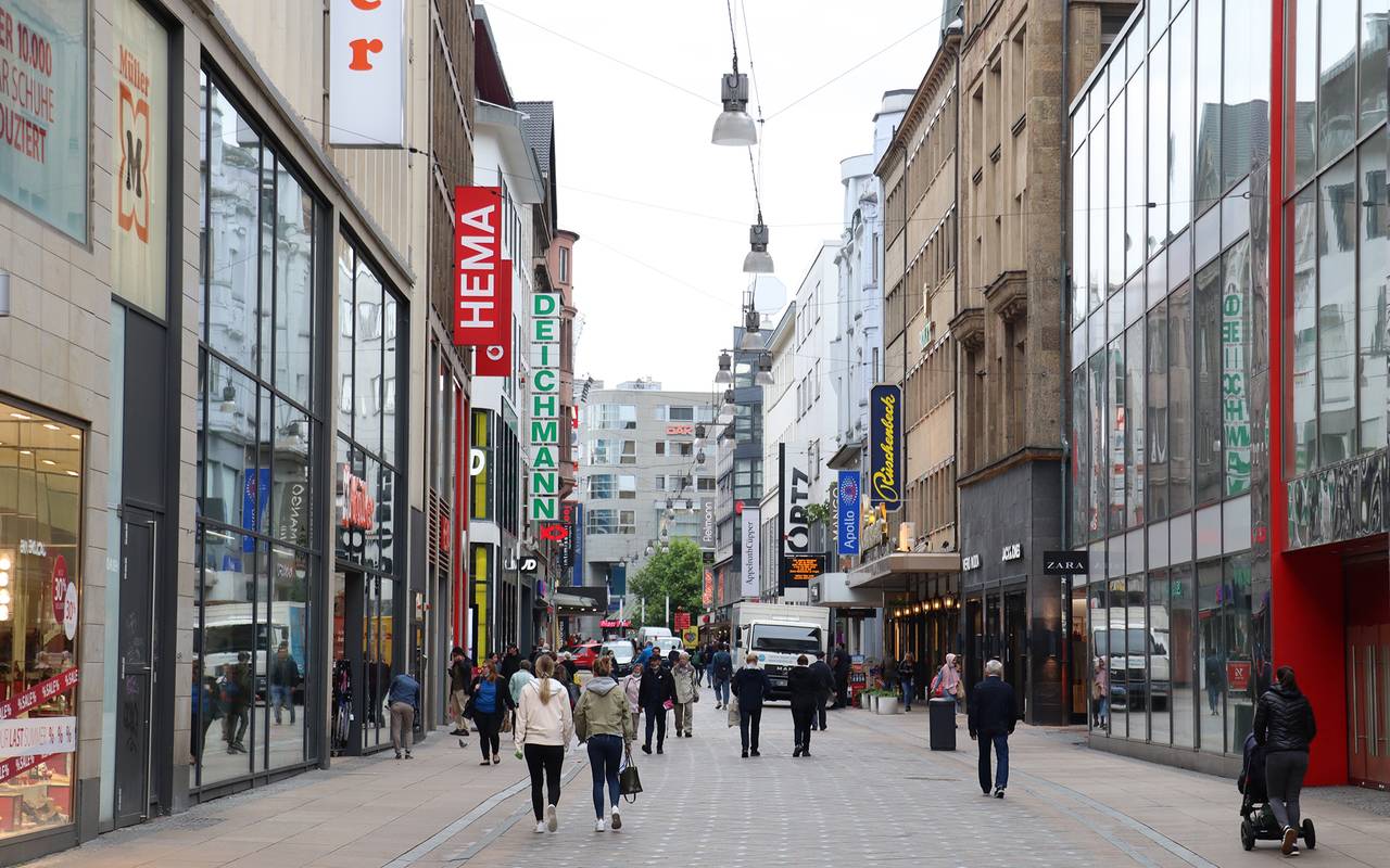 Der Westenhellweg in Dortmund im Juli 2020.