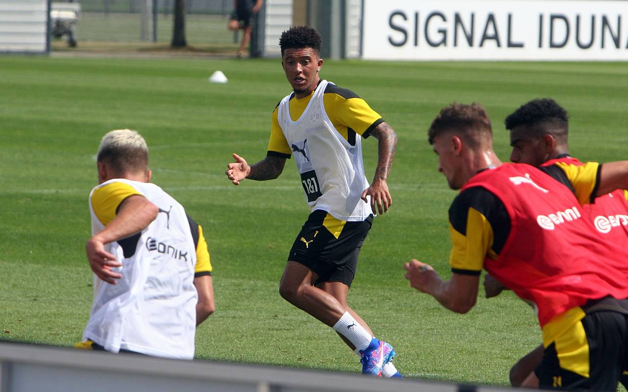 BVB-Spieler Jadon Sancho beim Training.