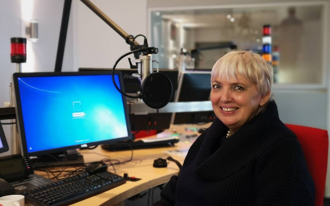Claudia Roth im Radio 91.2-Studio.