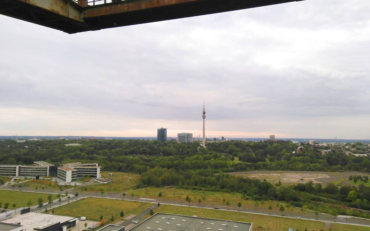 Skywalk Tour auf Phoenix West in Dortmund.
