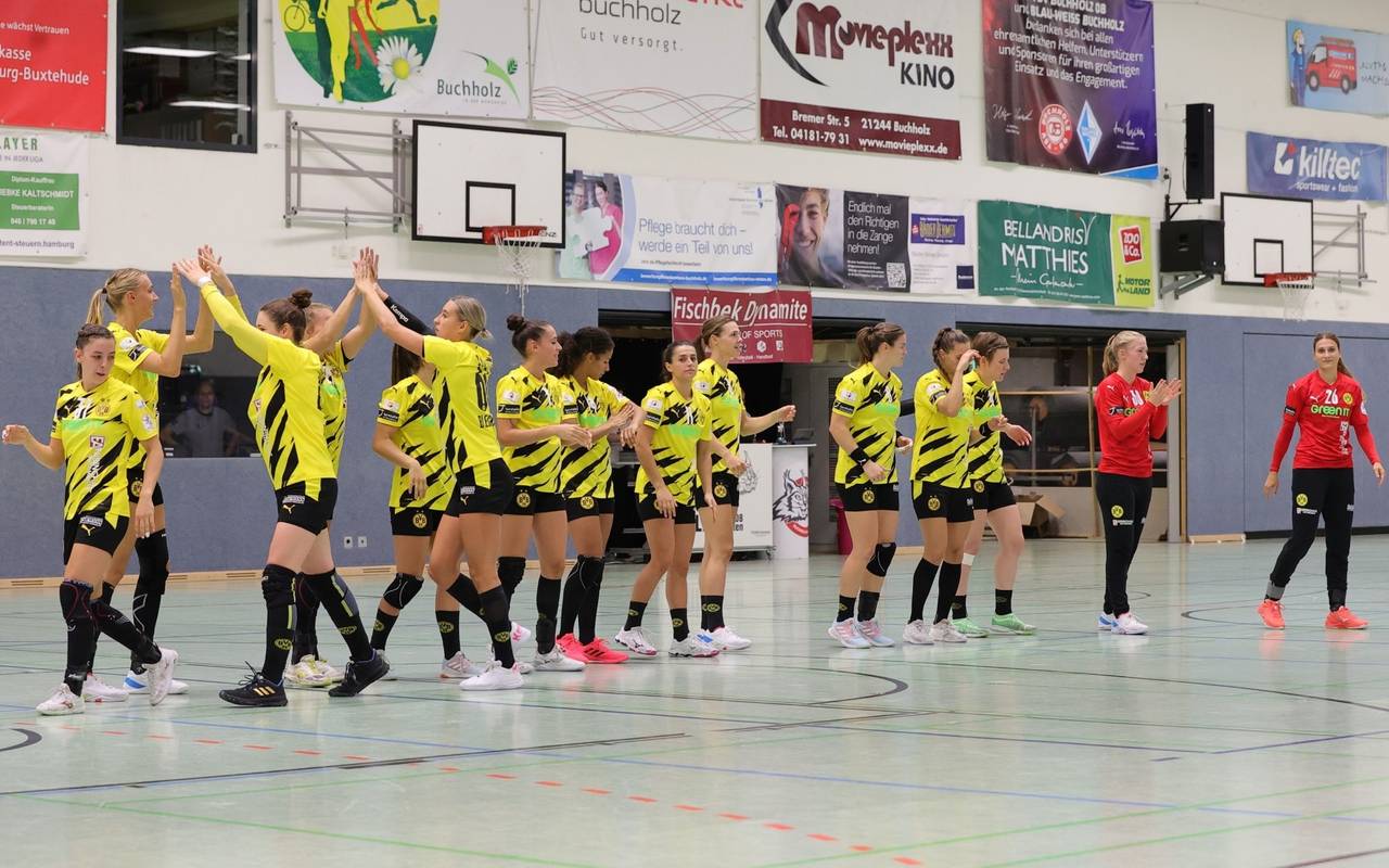 Saisonauftakt: BVB-Handball-Damen gewinnen erstes Bundesligaspiel.