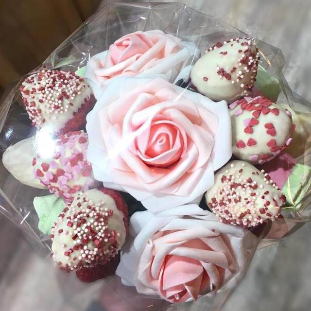 Schoko-Strauß zum Valentinstag von den Dortmunder Schaustellern