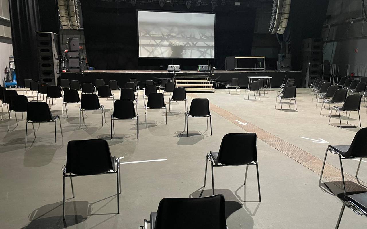 FZW Dortmund bereitet sich auf erstes Konzert mit Publikum nach Lockdown vor.