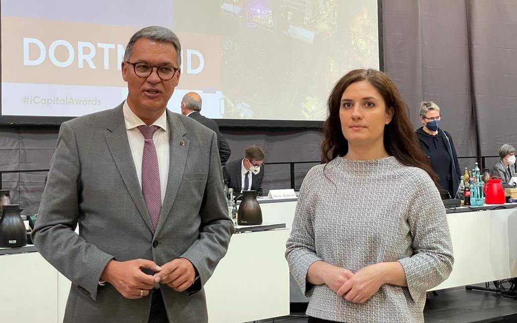 Thomas Westphal und Ukrainische Botschafterin