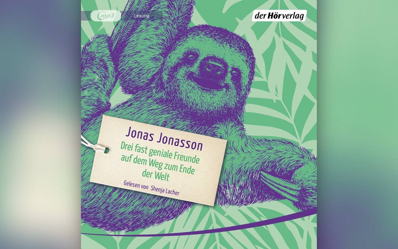 Buchcover "Drei fast geniale Freunde auf dem Weg zum Ende der Welt" von Jonas Jonasson