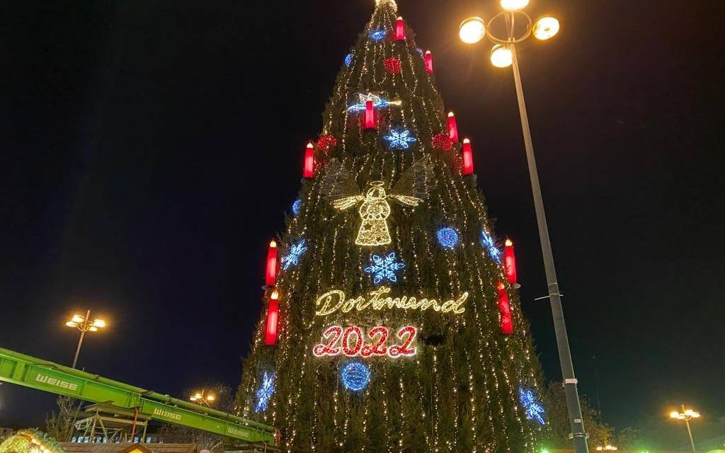 Riesentanne in Dortmund. Weihnachten 2022
