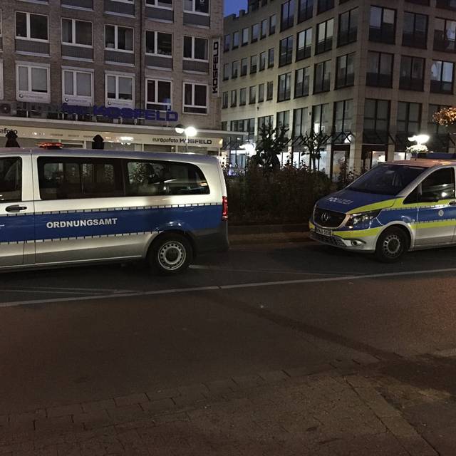 Kontrollaktion der Polizei Dortmund in der Innenstadt