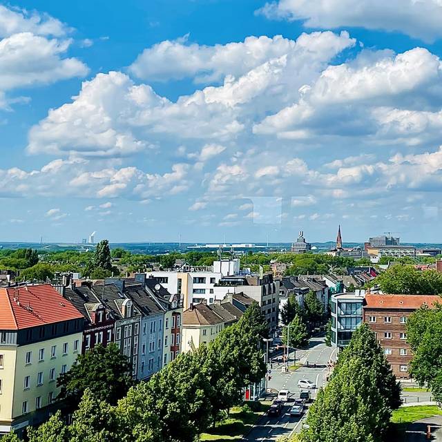Dortmund Skyline vom Polizeipräsidium aus