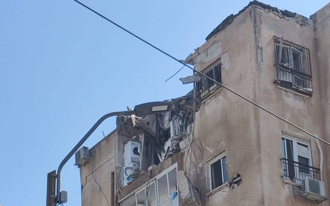 Zerstörtes Haus Tel Aviv 09.10.23 Krieg Hamas Israel Jugendgruppe Essen