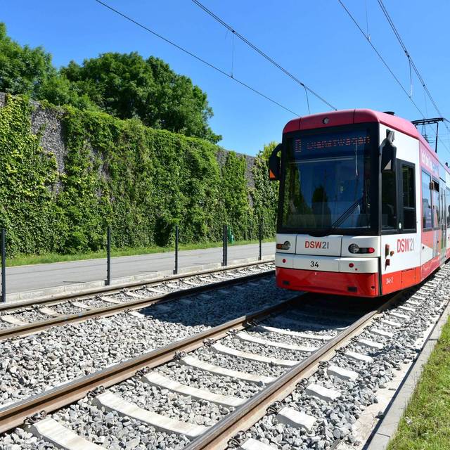 Die Stadtbahnlinie U43 fährt nun im Bereich Brackel/Asseln auf zwei Gleisen.