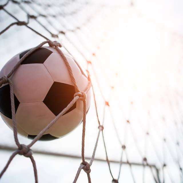 Symbolbild: Fußball im Tor
