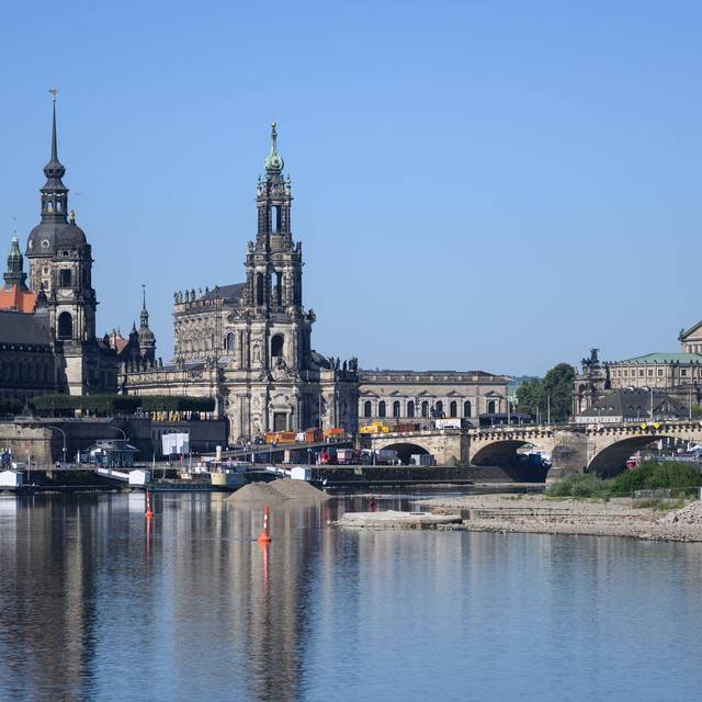 Dresden nach Abriss der Carolabrücke