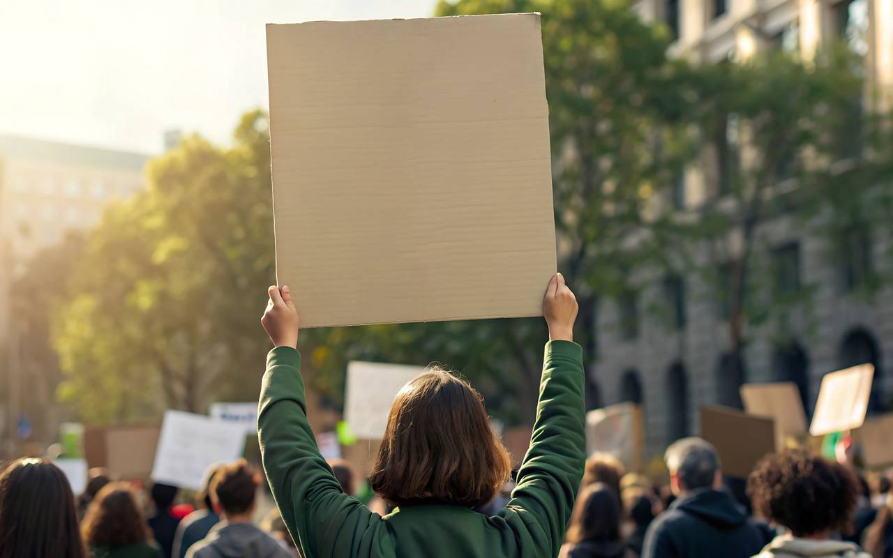 Demo Demonstration Protest Symbolbild