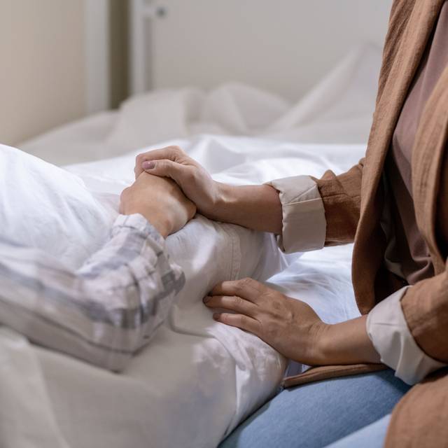 Besuch am Krankenbett
