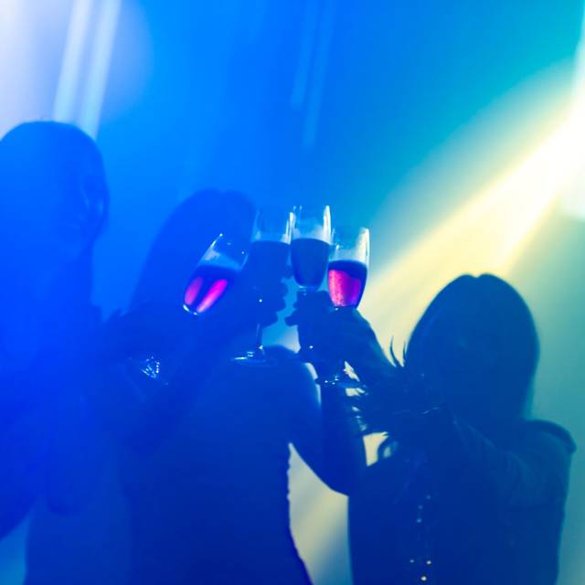Party und Sektgläser
