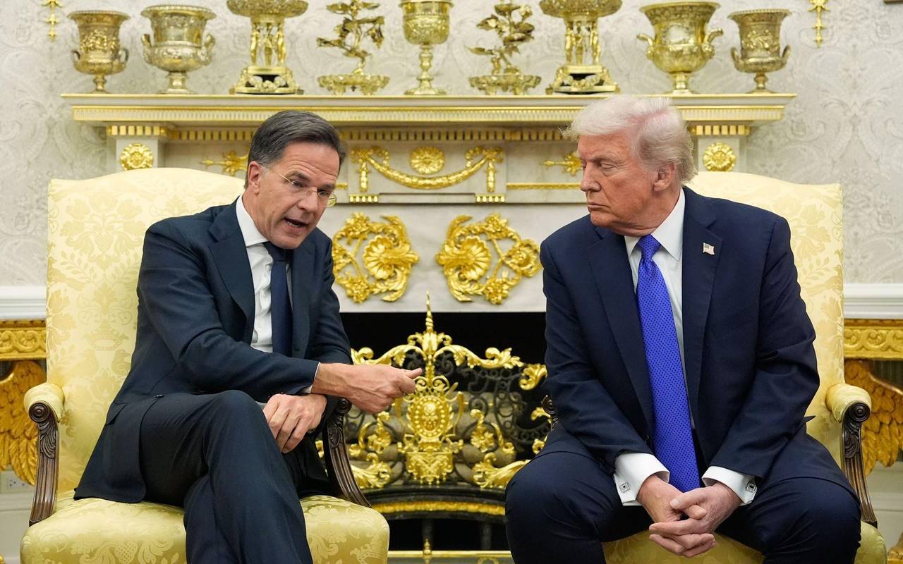 Nato-Generalsekretär Rutte und US-Präsident Trump