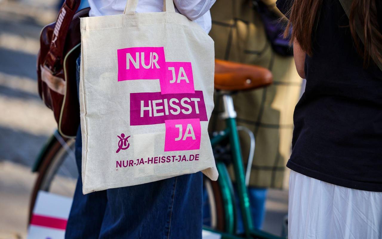 Aufschrift "Nur Ja heisst Ja"